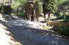 Vue sur le jardin bordant le chemin de p�lerinage